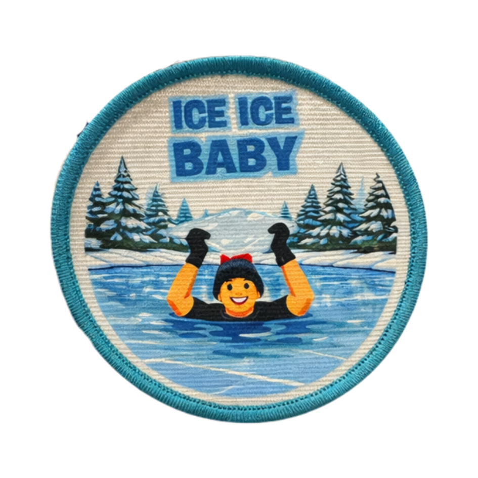 ICE ICE BABY Sew On Patch