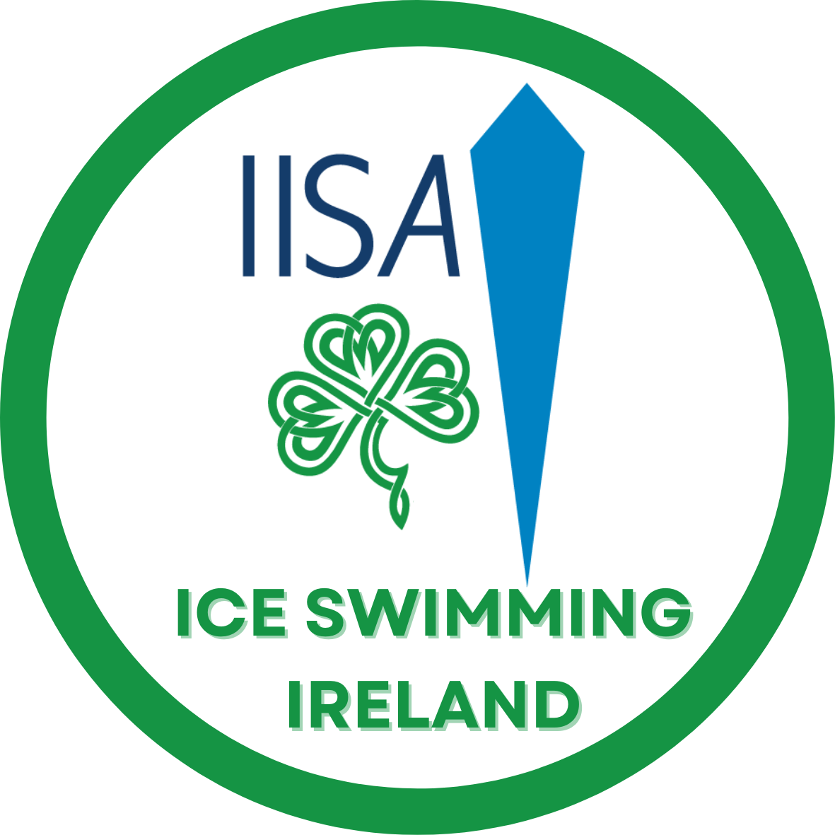 IISA - International Ice Swimming Association Ireland Bumper Sticker