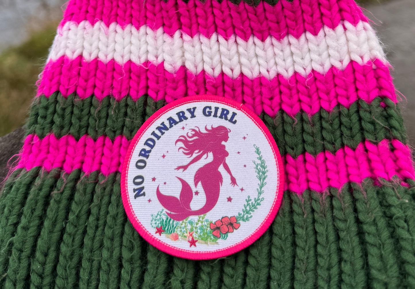 No Ordinary Girl Sew On Patch 7cm