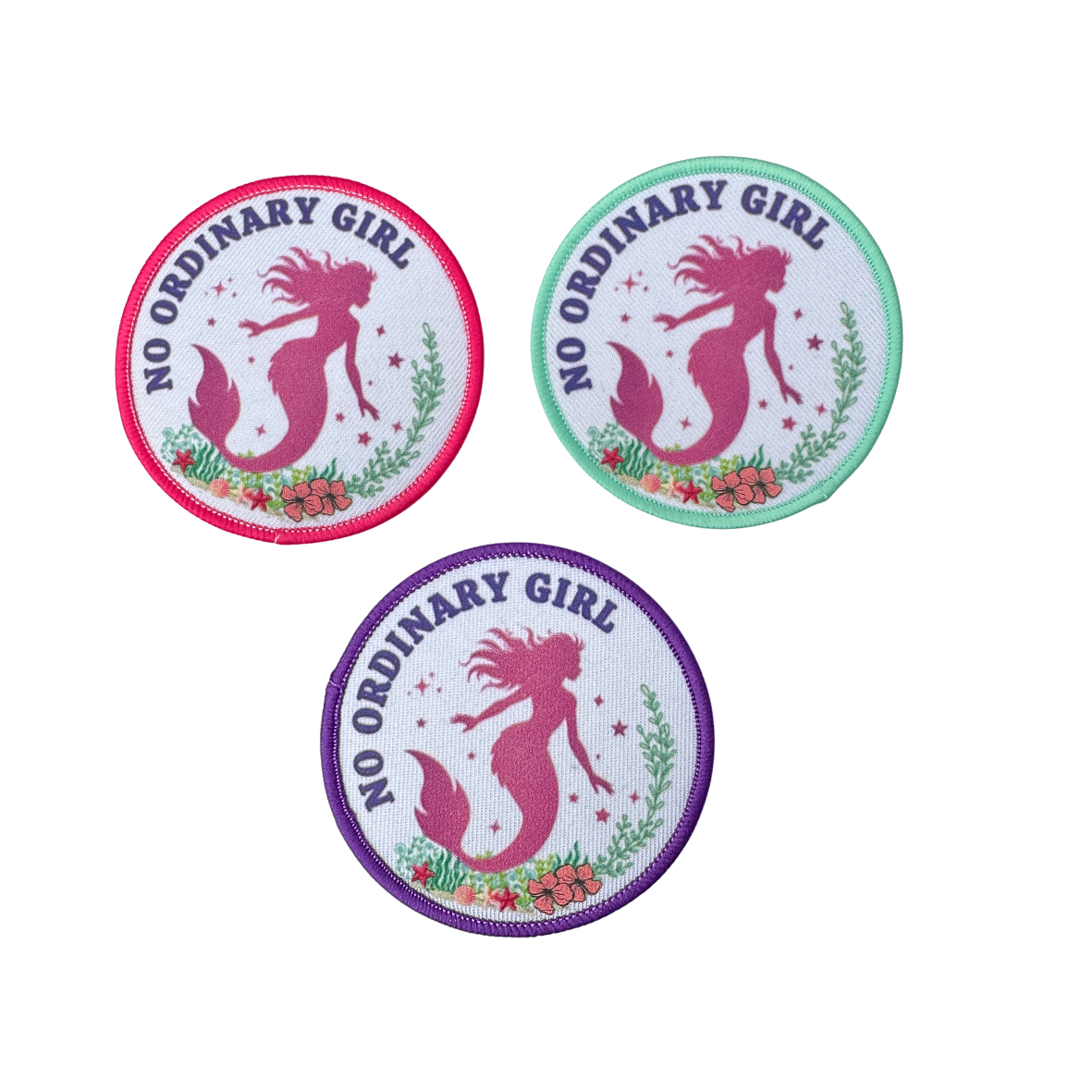 No Ordinary Girl Sew On Patch 7cm