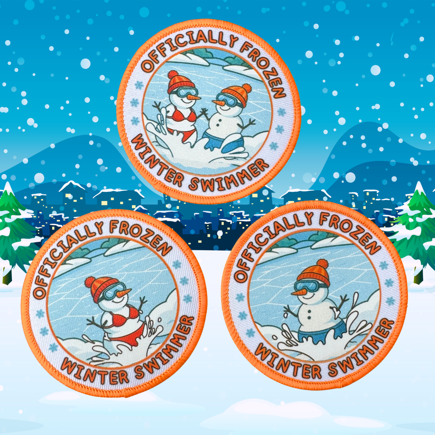 Christmas Gift Patch & Card - The Polar Pair