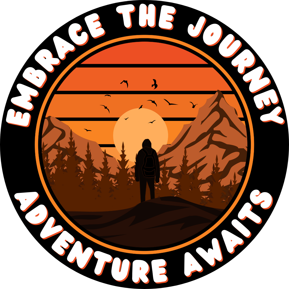Car Window Sticker - Embrace The Journey