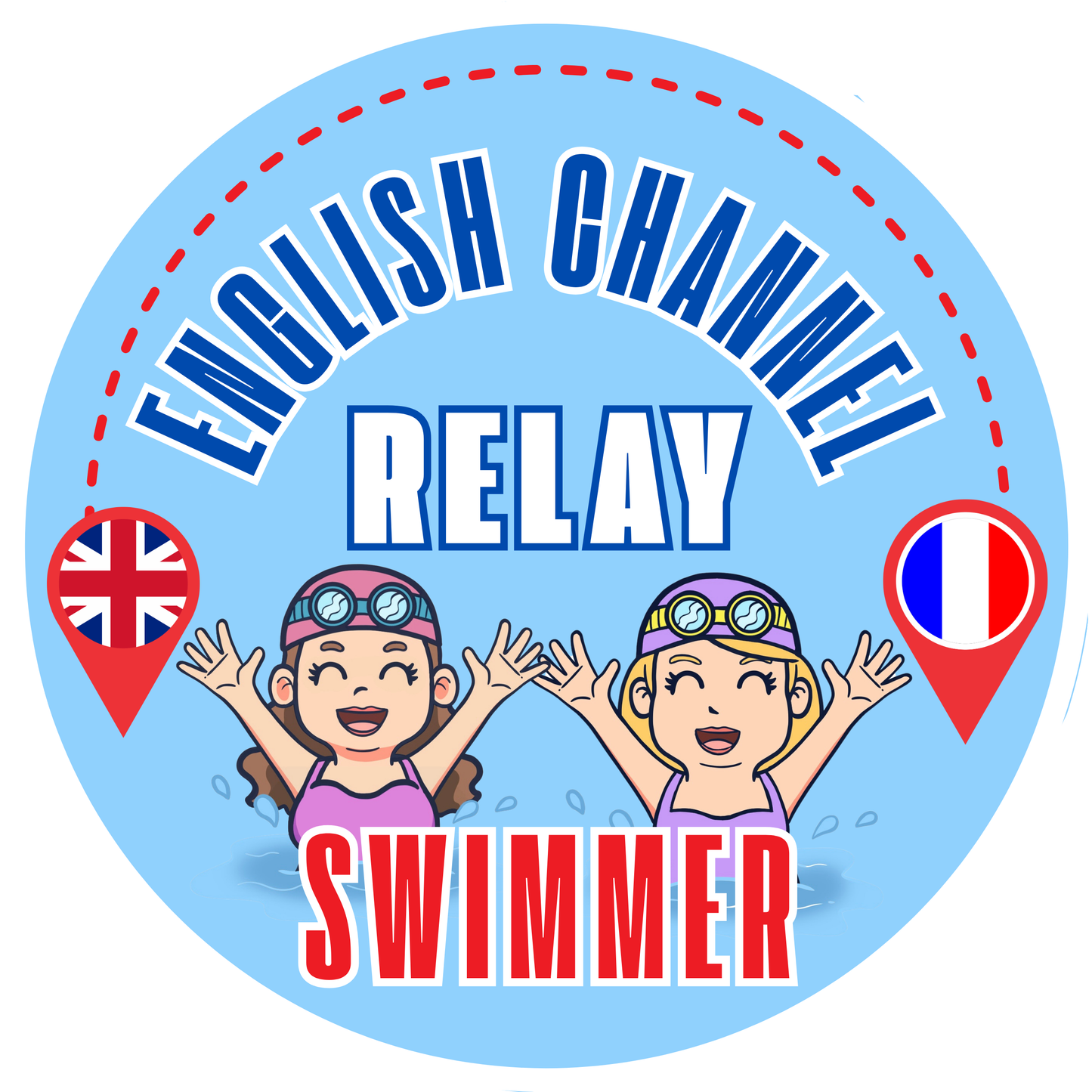 English Channel Relay Swimmer