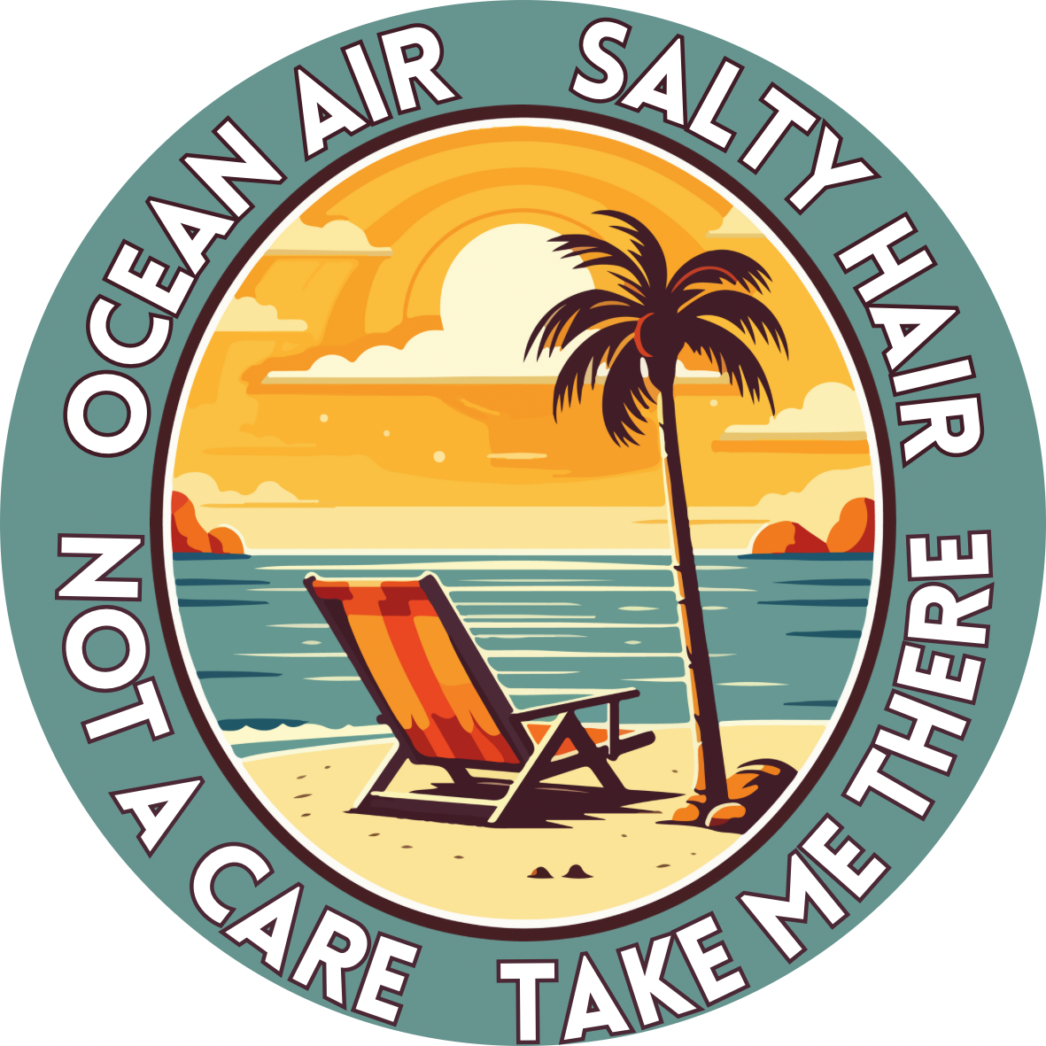 Car Window Sticker - Ocean Air