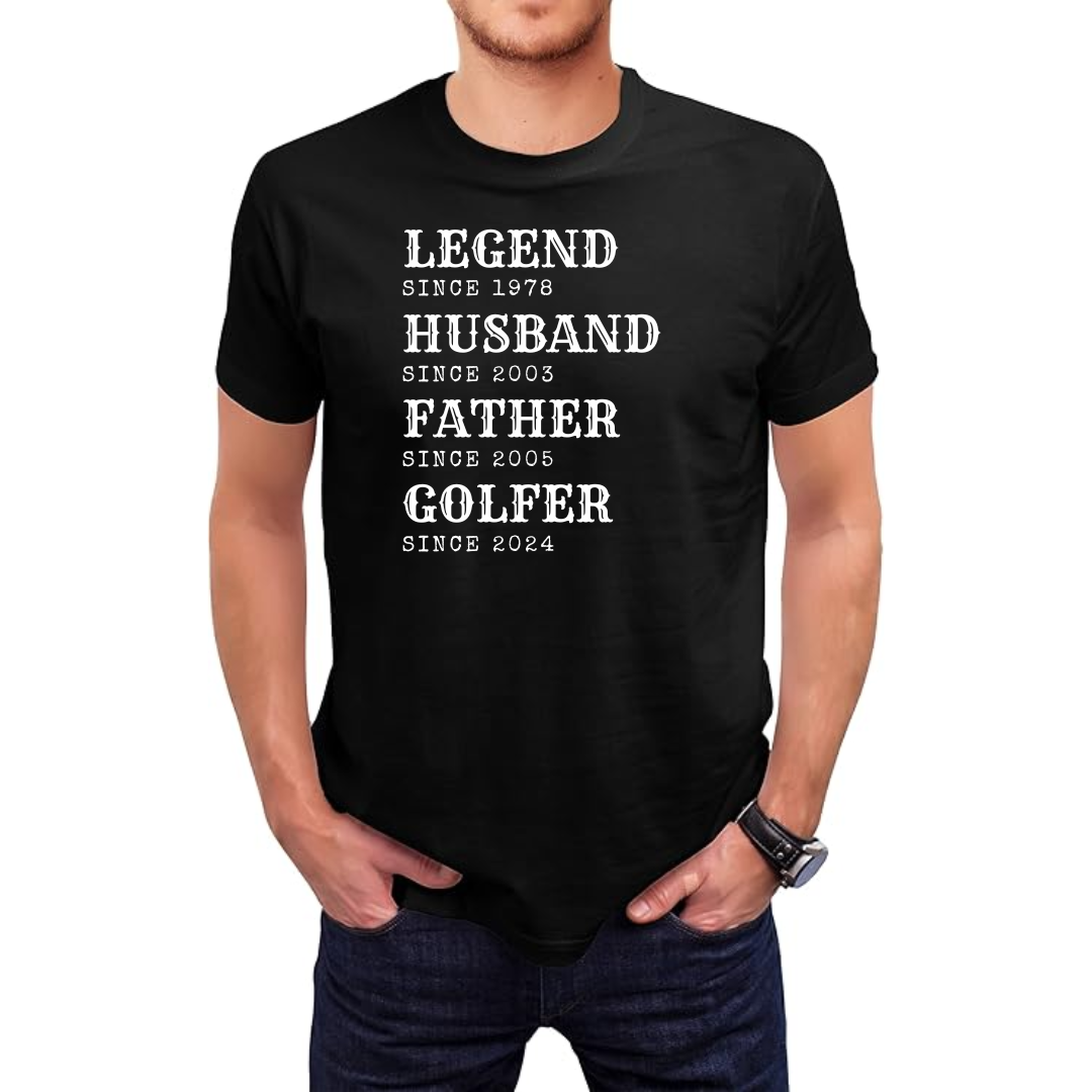 Father's Day T-Shirt - Black and White