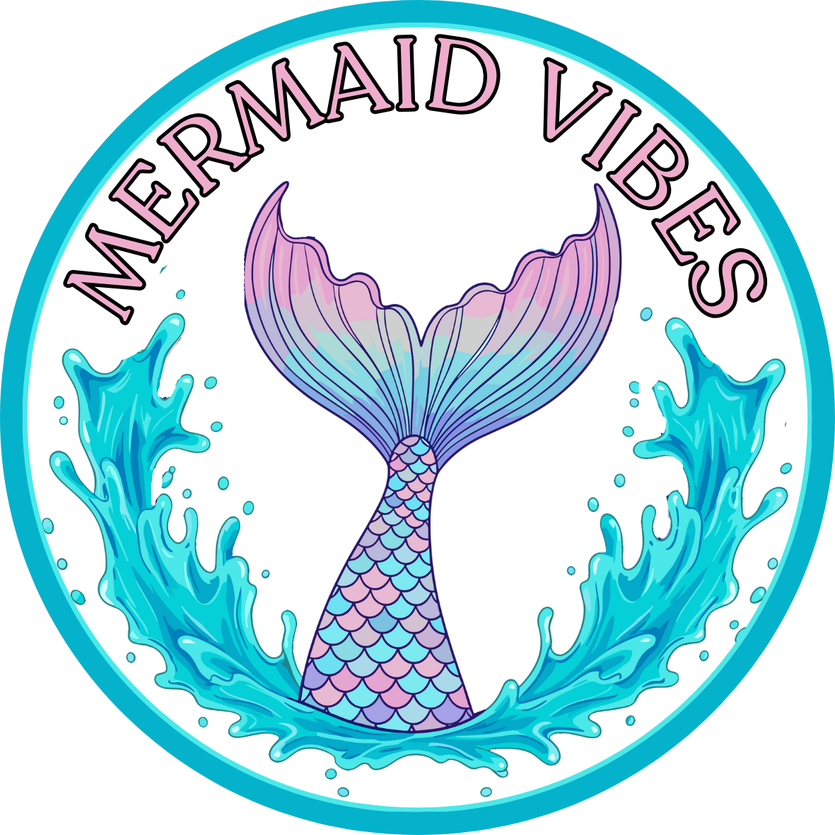 Car Window Sticker - Mermaid Vibes White