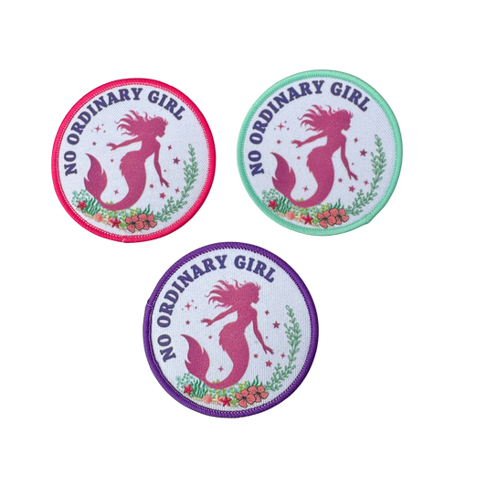 No Ordinary Girl Sew On Patch 7cm