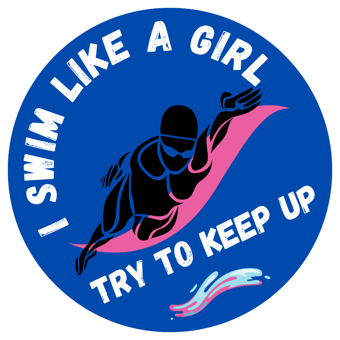 Car Window Sticker - I Swim Like A Girl