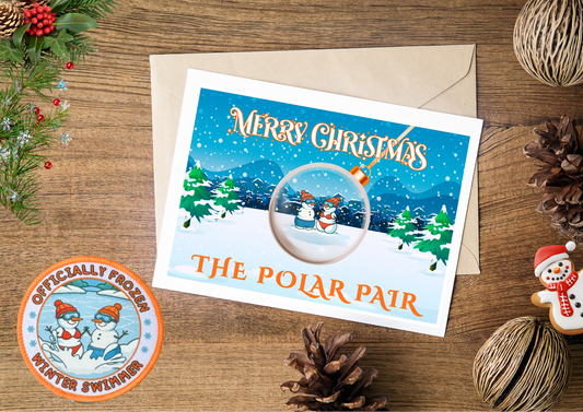 Christmas Gift Patch & Card - The Polar Pair