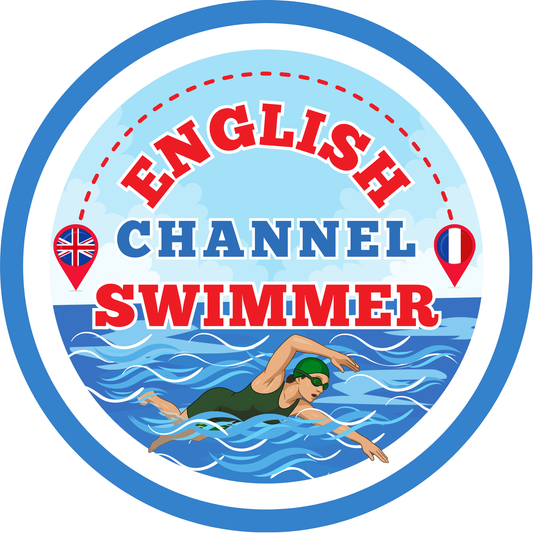English Channel Swimmer Car Window Sticker