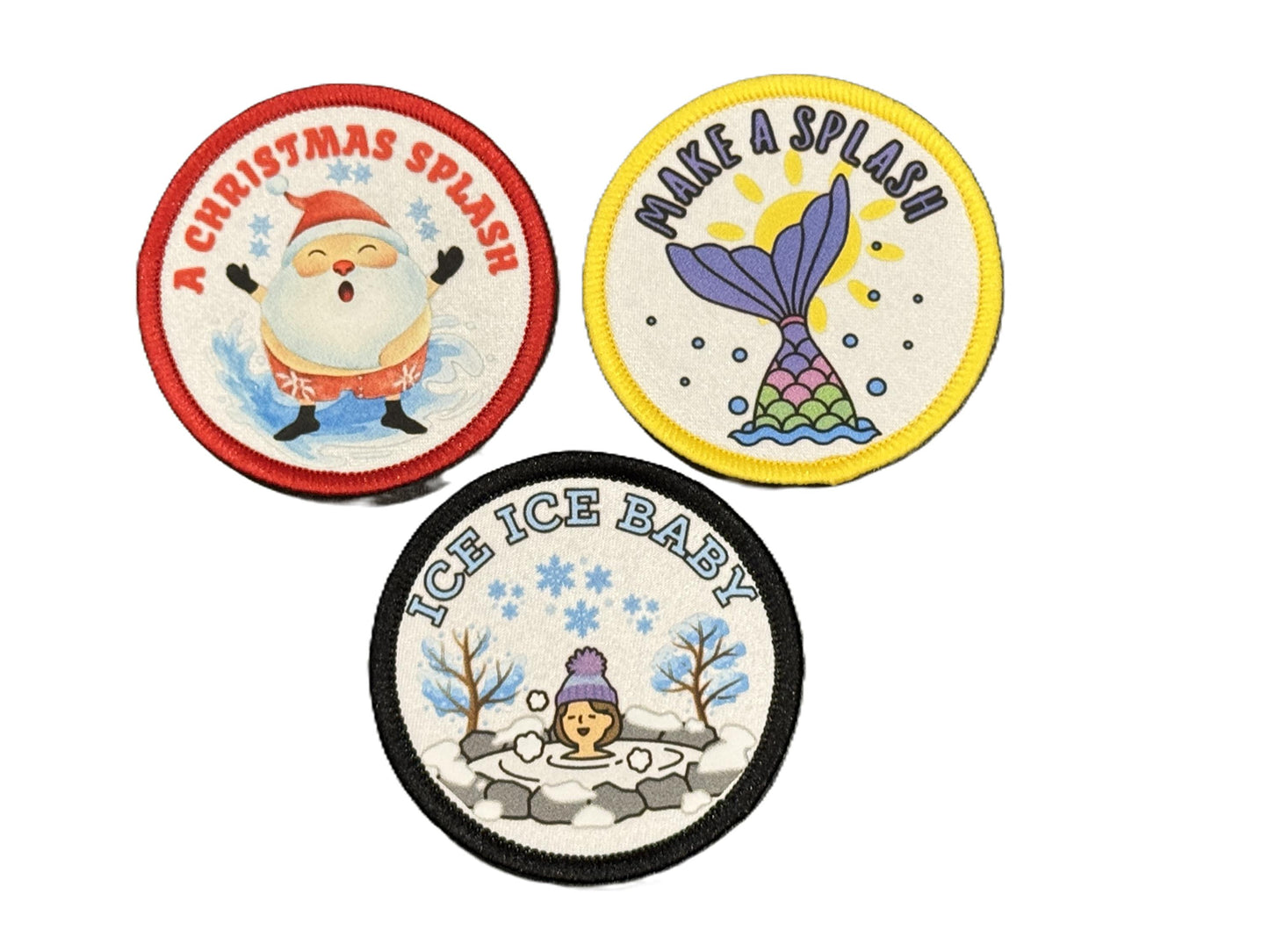 Winter Patch Bundle - Santa, Mermaid, Ice Baby